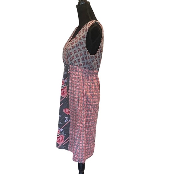 Soyaconcept patchwork sleeveless countrycore sleeveless grannycore dress size 40 - Picture 3 of 14